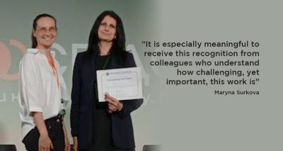 Ukrainian lawyer honoured for animal welfare work